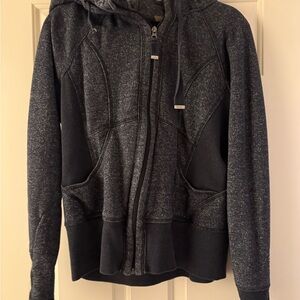 Zella Women's Charcoal Heather Zip-Up Hoodie Jacket